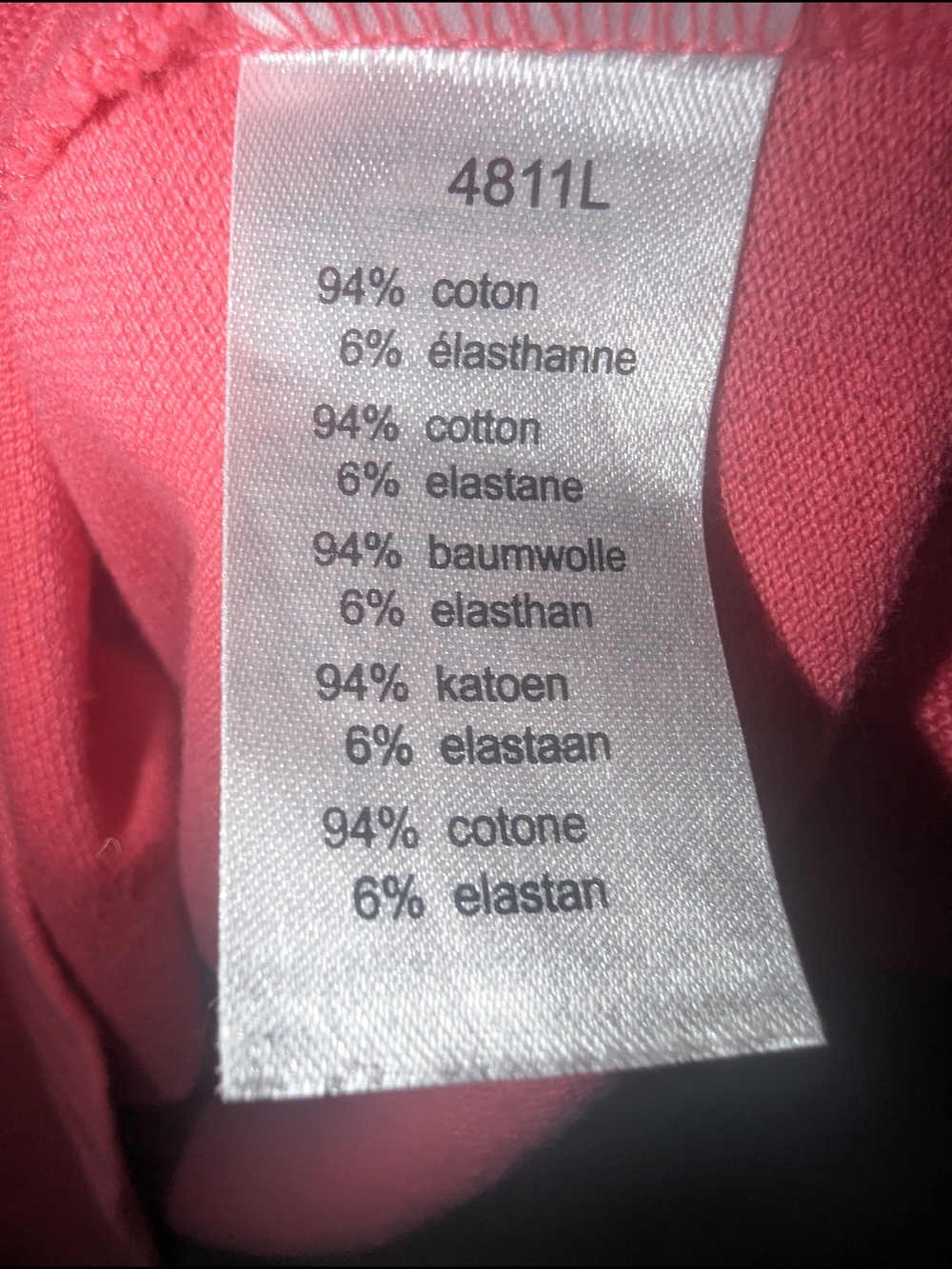 Lacoste Coral-Pink Short Sleeve Polo Mini Dress - Picture 3 of 4